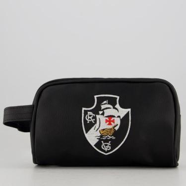 Imagem de Necessaire Vasco material sintético Preta - Jc Bandeiras, Único
