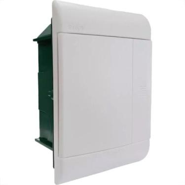 Imagem de Centrinho Schneider Pvc Embutir Branco Para 5 Disjuntores Sem Barramen