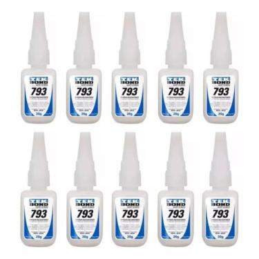 Imagem de Kit 10 unidades - cola instantanea 793 tekbond 20g
