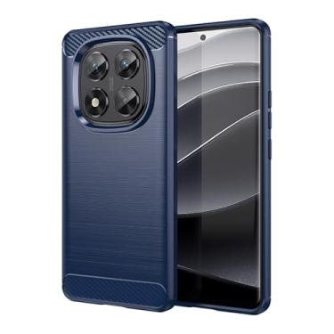 Imagem de Capa Case Fibra de Carbono Anti Impacto para Redmi Note 14 5g - Capinha Protetora Leve e Dur�vel Danet (Azul)