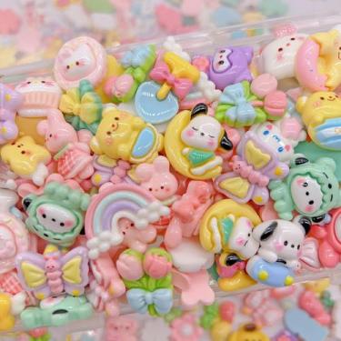Imagem de Conjunto de 60 Charms Slime FULUSODO - Ornamentos Coloridos de Resina
