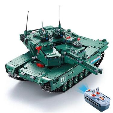 Imagem de Controle Remoto Tanque Abrams - Modelo 2 em 1 de Blocos de Construção