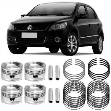 Imagem de Kit Pistão Anel std Gol G4 G5 G6 G7 1.6 8V 2005 a 2018 Flex Metal Leve SPA9298