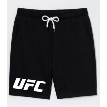 Imagem de Bermuda Plus Size Masculina Moletom - UFC MMA Luta Fight Night - Az St