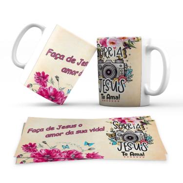 Imagem de Caneca Personalizada Evangelica Jesus Te Ama