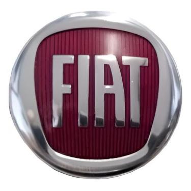 Imagem de Emblema Volante Fiat Vermelho Palio Siena Strada Uno Mille 7087002