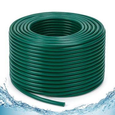 Imagem de Bonviee Tubo de irrigação por gotejamento de 61 m 1/10.2 cm tubo de distribuição em branco mangueira de irrigação por gotejamento linha de tubo de irrigação de jardim para sistema de irrigação de