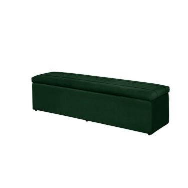 Imagem de Calçadeira Baú Recamier Queen 158 Cm Helena Suede Verde