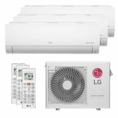 Imagem de Ar Condicionado Multi Tri Split LG 21000 BTUs (2X7000+1X9000) Quente e Frio Inverter 220V Z3UW21GFB1.AWGZBR1