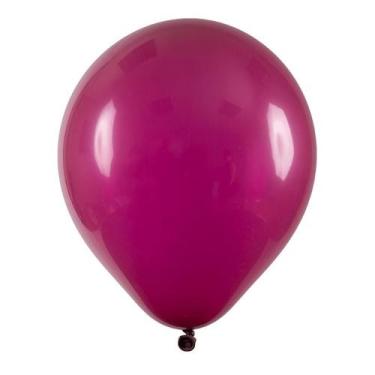 Imagem de Balão de Festa Redondo Profissional Látex Liso - Vinho - Art-Latex - R