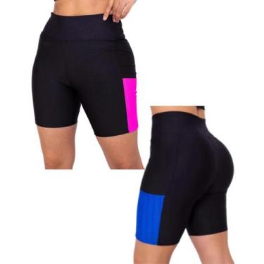 Imagem de Bermuda Feminina Com Bolso Corrida Fitness - KU2, Rosa, M, Polieter/Po