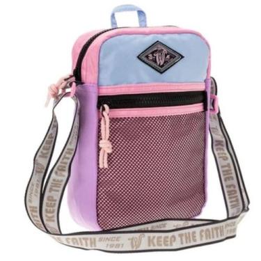 Imagem de Bolsa Feminina Transversal em Poliéster  Prática, Estilosa, com 3 Bols