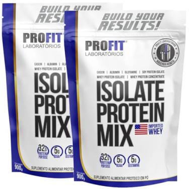 Imagem de Combo 2x Whey Isolate Protein Mix 900g Sabores - Profit (900g, Cookies and Cream)