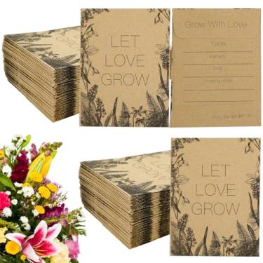 Imagem de Envelopes de sementes kraft marrons 100 peças com selo de cola de saliva, mini envelopes de moedas de aba completa para sementes, moedas, selos, 8 cm x 12 cm