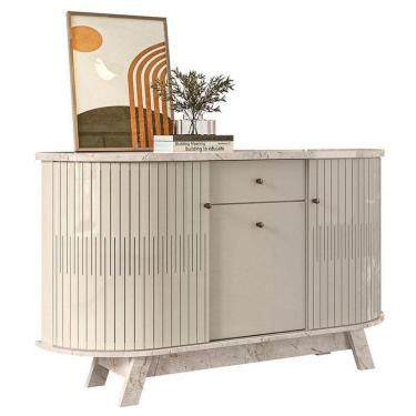 Imagem de Aparador Para Sala Buffet Monza Calacata Off White – Madetec