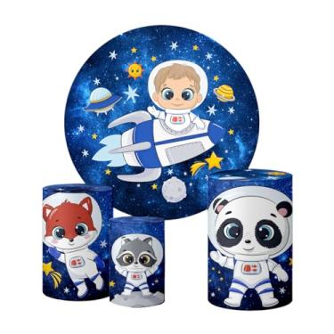 Imagem de Trio Capas Cilindro + Painel Redondo 1,50m Astronauta (Astronauta K1AST016)