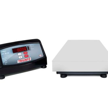 Imagem de Balança Profissional Plt 150-300kg Slim Tripla Escala Inox Sem Coluna Com Bateria Triunfo