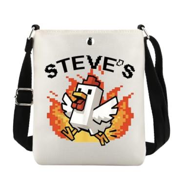 Imagem de Lywjyb Birdgot Bolsa tiracolo Game Chicken para amantes de videogame, presente, personagem de galinha, Stevee Xk, Casual