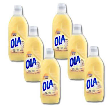 Imagem de Kit 6 Sabão Liquido Ola Bebê Com Extratos Naturais de Camomila e Erva Doce 500ML cada