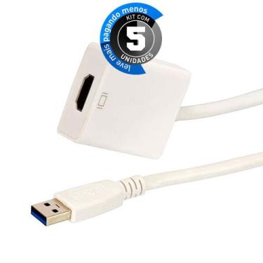 Imagem de Kit com 5 Adaptadores USB para HDMI - CIRILO CABOS