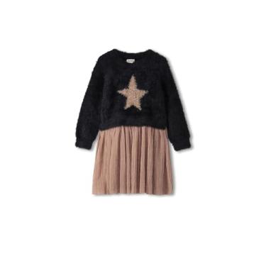 Imagem de Hatley Vestido feminino misto de mídia (bebê/criança pequena), Marrom, 4