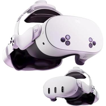 Imagem de DESTEK QH3 Upgrade Pressure-Free Head Strap – Enhanced Comfort from Multi-Angle Dual Strap Design, Compatible with Meta Quest 3 3S, Balanced Weight Distribution