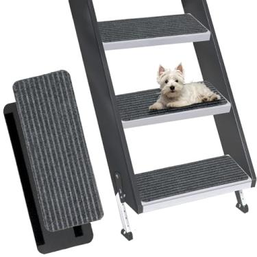 Imagem de RUNROLE Tapetes antiderrapantes para trailers, 3 unidades, tapetes antiderrapantes para casa móvel - 49,5 x 19,5 cm, padrões de listras