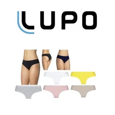 Imagem de Kit 4 Calcinhas Lupo Loba Algodão Biquini 40353, G, Sortidas