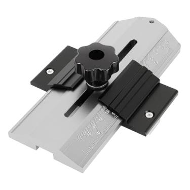 Imagem de Generic Gabarito de Serra de Mesa de Rasgo Fino, Ferramenta Portátil Multifuncional para Carpintaria Gabarito de Rasgo Fino de Aço Inoxidável Preciso Resistente para Mesa de Roteador (Prata)