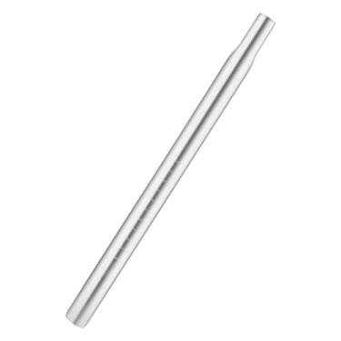 Imagem de Dynwave Canote de selim de bicicleta em liga de alumínio, substituição de tubo de selim para bicicletas de estrada com engrenagem fixa, 25.4mmx350mm