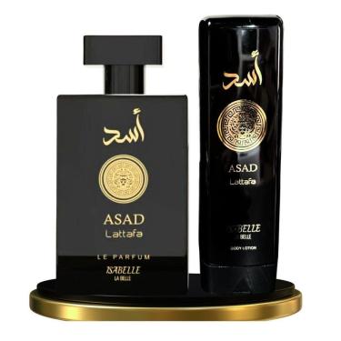 Imagem de Kit Perfume E Creme Asad Lattafa Parfum Isabelle La Belle