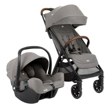 Imagem de Carrinho com Bebê Conforto Travel System Pact Pro Cinza Pebble - Joie