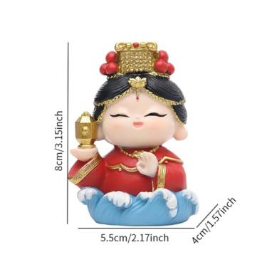 Imagem de Fenteer Estatueta de Resina de Anjo Querubim, Escultura Segurando Pombo, Estátua Da Mãe, Presente Colecionável para Sala de Estar, Quarto, Armário, Ornam