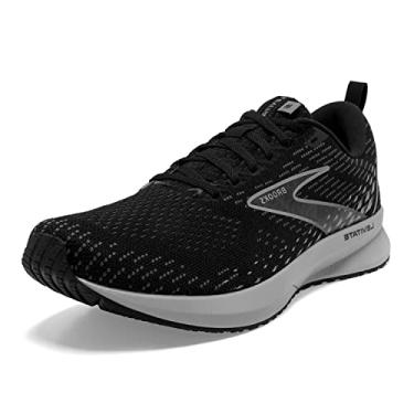 Imagem de Brooks Tênis de corrida masculino Levitate 5, preto/ébano/cinza, 38