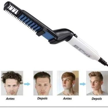 Imagem de Chapinha Alisadora Para Homens, Barba E Cabelo Mini Pranchin Barba Bivolt