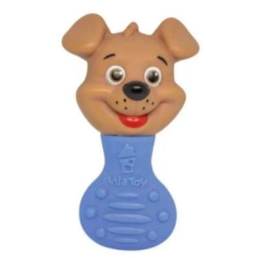 Imagem de Mordedor e Chocalho Cachorro Azul - Vila Toy