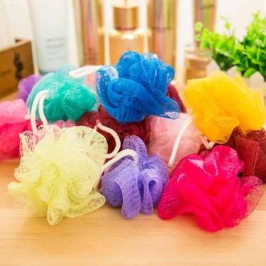 Imagem de Esponjas Bucha de Banho Esfoliante em Nylon Grande - Univendas, Sortid