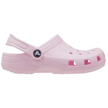 Imagem de Sandália Juvenil Crocs Classic Clog K 206991-6ZW Rosa Claro, Rosa clar