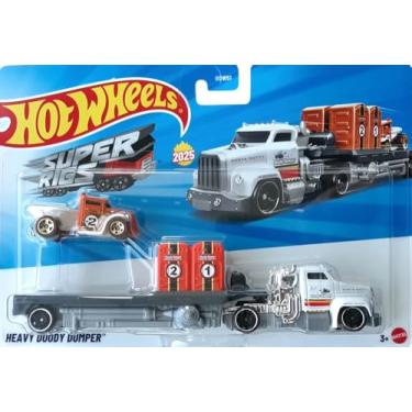Imagem de Caminhão Miniatura Hot Wheels Super Rigs Heavy Doody Dumper - JCM47