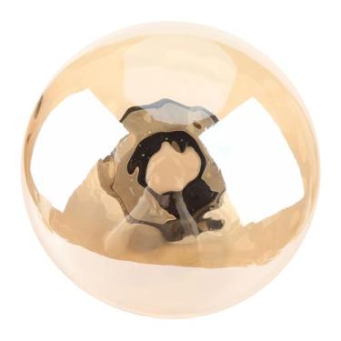 Imagem de Hyuduo A Quente Moderno Minimalista de Parede de Parede de Vidro Ferro Corrugado Projeção Redondo Lâmpada de Parede Interna 3000k Luz Quente para Quarto Corredor da Sala Com Luz Quente (bronze