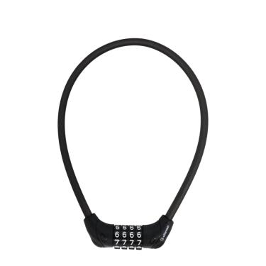 Imagem de Cadeado Espiral Emborrachado Segredo 8Mm X 550Mm Preto