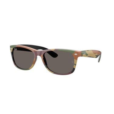 Imagem de Óculos de Sol Ray-Ban New Wayfarer 0RB2132 6822B1 Tam 55 / Verde Camuflado - Lentes Cinza Escuro