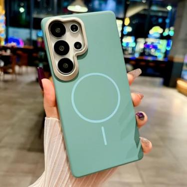 Imagem de Capa magnética fosca à prova de choque para Samsung Galaxy S25 Ultra S24 S23 Fe S22 A17 A07 A56 A36 A26 A16 A54 (para Galaxy A55/Ciano)