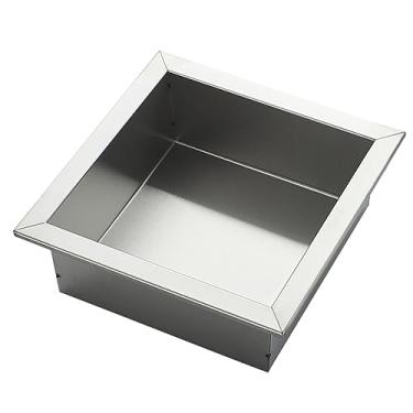 Imagem de Nicho de chuveiro embutido à prova d'água - Prateleiras de aço inoxidável para banheiro, sala úmida e sala de estar - 35 x 35 x 12 cm, ideal para armazenamento de xampu e sabão, acabamento prateado