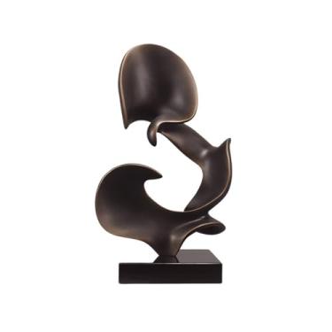 Imagem de VHDY85KA Mesa de entrada, fibra de vidro, entrada e sala de estar, peças de arte abstrata, minimalista, itens de decoração de casa moderna