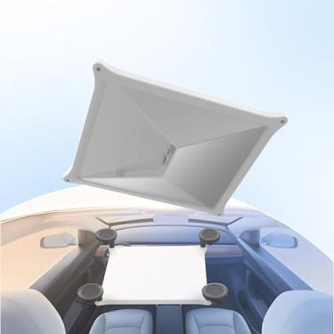 Imagem de Mini suporte Starlink, ventosa compatível com Starlink Mini - para painel de teto solar de teto solar, base antiderrapante com 4 ventosas potentes, capa protetora UV chuva neve (branca)