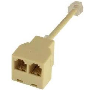 Imagem de Adaptador T RJ11 3 fêmeas com rabicho