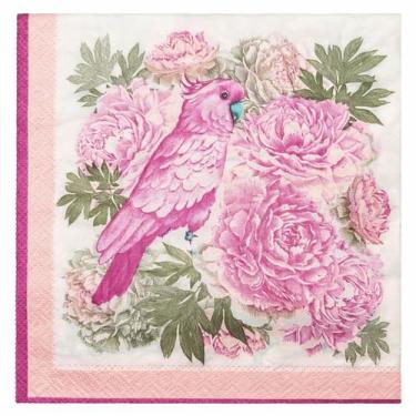 Imagem de 20 Guardanapo Estampado Papel Elegante Decoupagem Arara - Newz