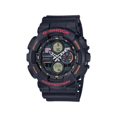 Imagem de Relógio CASIO G-SHOCK masculino anadigi preto GA-140-1A4DR