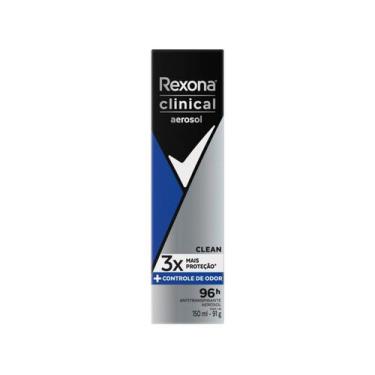 Imagem de Antitranspirante Aerosol Men Rexona Clinical 96h 150ml, 1, 150ml
